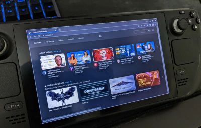 Streaming service Nebula running as a web app on the Steam Deck.